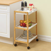 Bamboo Serving Cart