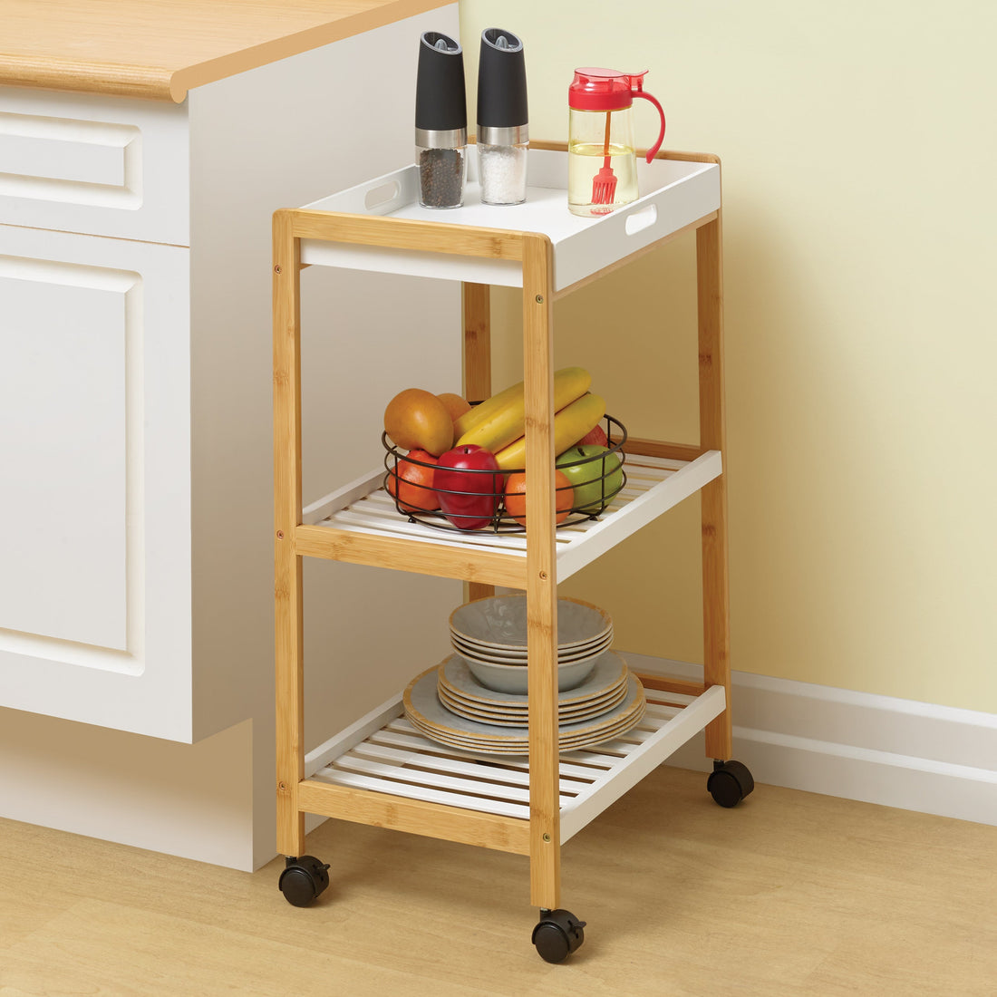 Bamboo Serving Cart