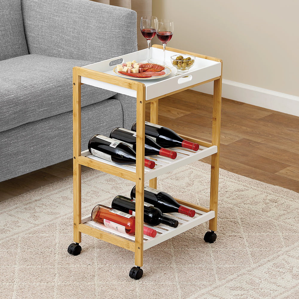 Bamboo Serving Cart