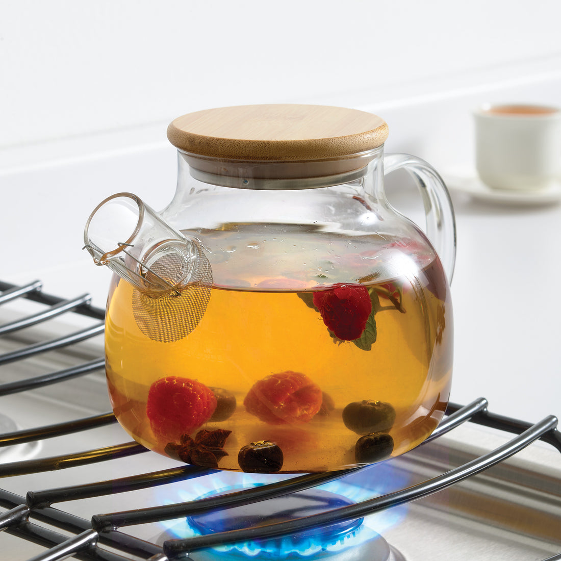 Bamboo & Glass Kettle 