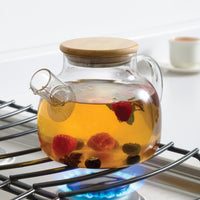 Bamboo & Glass Kettle 