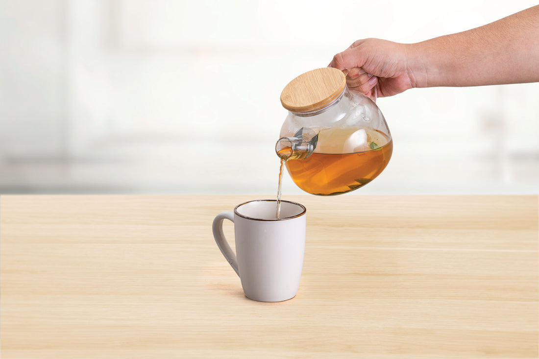 Bamboo & Glass Kettle 