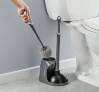 Toilet Brush and Plunger Set